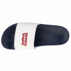 Levi's Womens June Batwing Slippers - White Slides