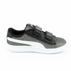 Footwear Puma Junior Smash V2 Glitz Glam Shoes - Black