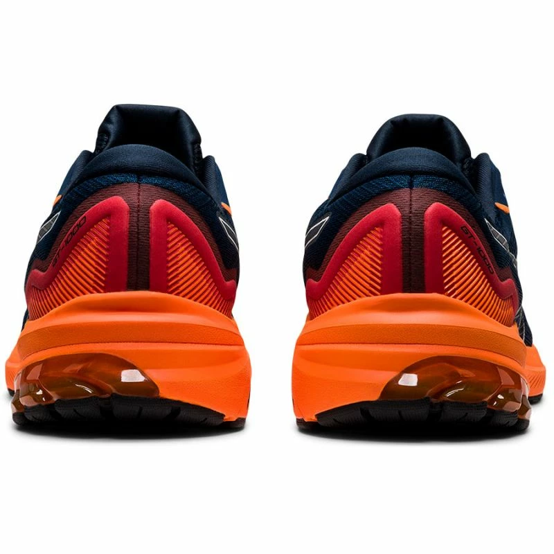 Trainers Asics Mens GT-1000 11 Running Shoes - Dark Blue/Orange
