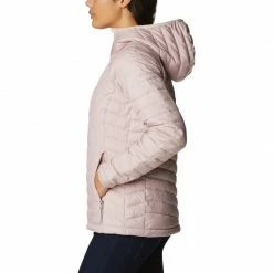 Columbia Womens Powder Lite Hooded Jacket - Pink Outdoor Clothing