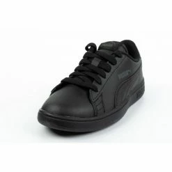 Puma Junior Smash V2 Shoes - Black Footwear