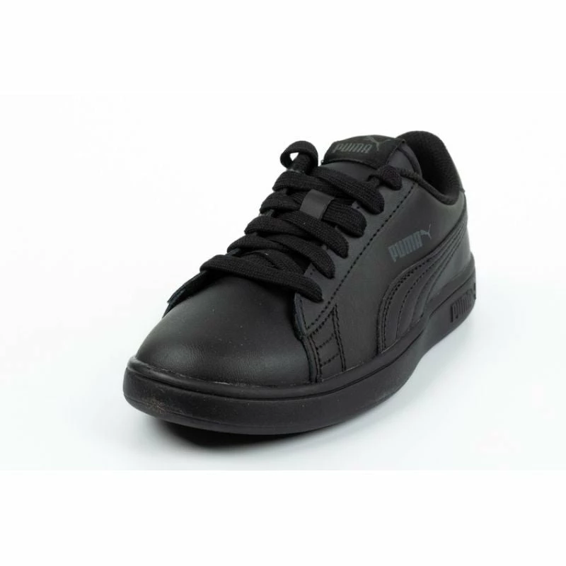 Puma Junior Smash V2 Shoes - Black Footwear