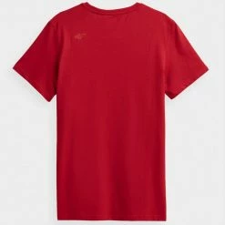4F Mens Classic T-Shirt - Red Outdoor Clothing