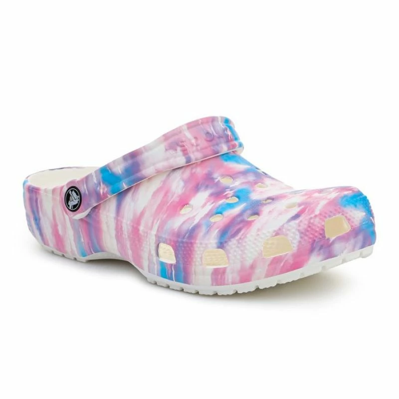Crocs Womens Classic Dream Clog - White / Multi Slides