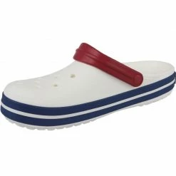 Crocs Unisex Crockband Slippers - White Slides