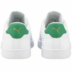 Puma Mens Smash V2 LM Shoes - White/Green Trainers