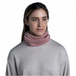 Ski Wear Buff Unisex Merino Midweight Tube Scarf - Pink