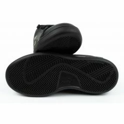 Puma Junior Smash V2 Shoes - Black Footwear