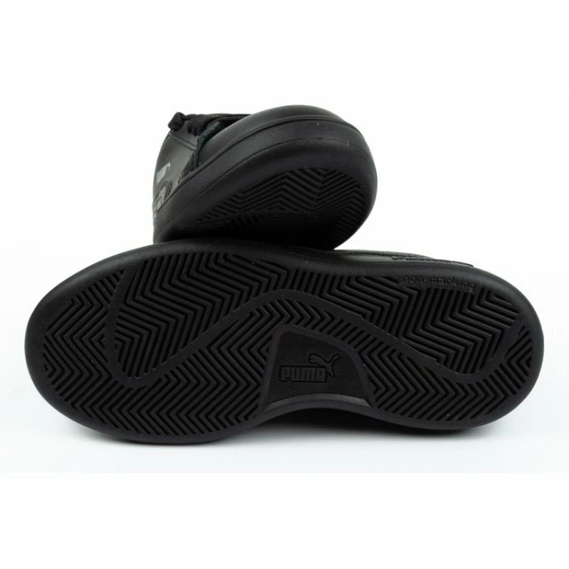 Puma Junior Smash V2 Shoes - Black Footwear