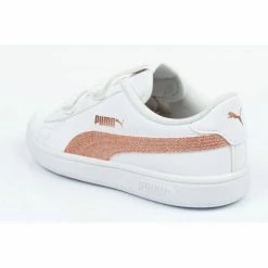 Puma Junior Smash Shoes - White Footwear