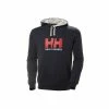 Helly Hansen Mens Logo Hoodie - Navy Blue Outdoor Clothing