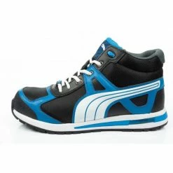 Puma Mens Aerial Mid S1P HRO SRC Safety Shoes - Black