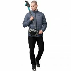 4F Mens Down Jacket - Gray Outdoor Clothing