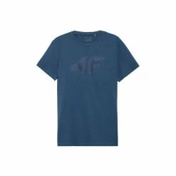 4F Mens Denim T-shirt - Blue Outdoor Clothing