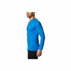 Columbia Mens Omni Heat 3D Knit Crew II T-shirt - Blue Outdoor Clothing
