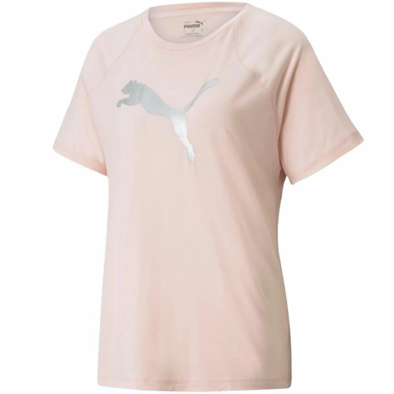Puma Womens Evostripe T-Shirt - Pink Outdoor Clothing