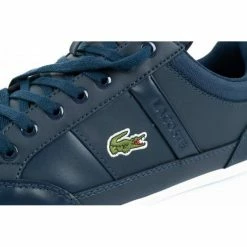 Lacoste Mens Chaymon 0121 Shoes - Navy Blue Trainers