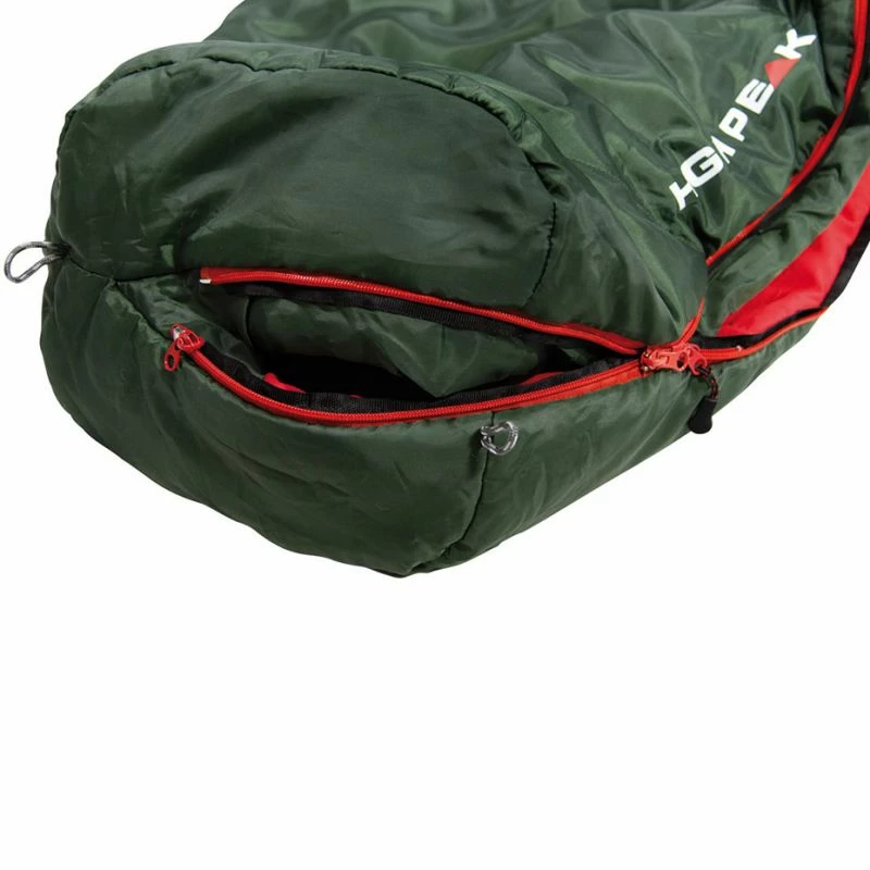 High Peak Black Arrow Sleeping Bag 220x80x50 Cm - Green/Red