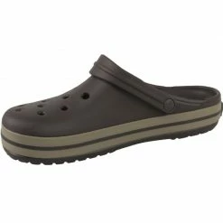 Crocs Unisex Crocband Slippers - Dark Gray Slides