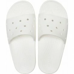 Crocs Womens Classic Slide Slippers - White Slides