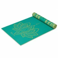 Yoga Mats Gaiam Lotus Double-sided Yoga Mat 6 Mm - Turquoise