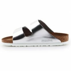 Birkenstock Womens Arizona BS Sandals - Silver