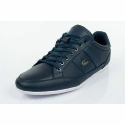 Lacoste Mens Chaymon Shoes - Navy Blue Trainers