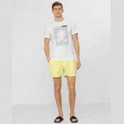 4F Mens Graphics T-shirt - White Outdoor Clothing