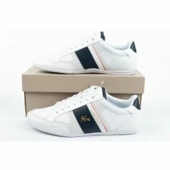 Lacoste Mens Chaymon Tech Shoes - White Trainers