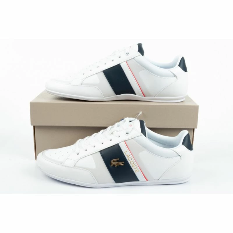 Lacoste Mens Chaymon Tech Shoes - White Trainers