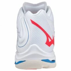 Mizuno Unisex Wave Lightning Z6 Mid Indoor Shoes - White Trainers