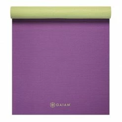 Gaiam Grape Cluster Double-sided Yoga Mat 4mm - Purple Yoga Mats