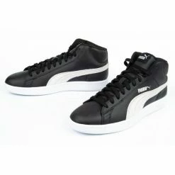 Puma Mens Smash Sneakers - Black Trainers