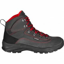 Alpinus Brahmatal High Active Trekking Shoes - Graphite/Red Trainers