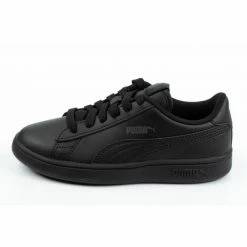 Puma Junior Smash V2 Shoes - Black Footwear