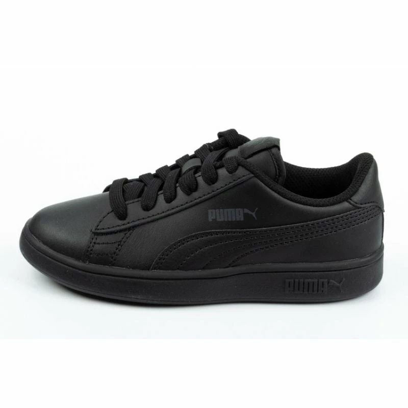 Puma Junior Smash V2 Shoes - Black Footwear
