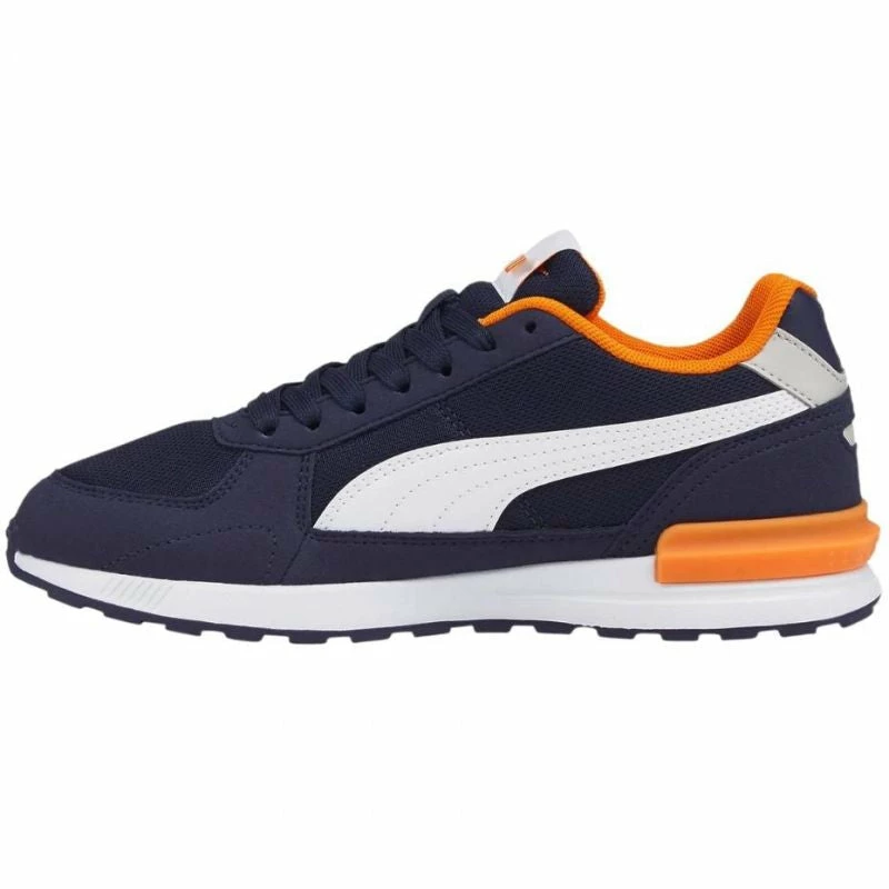 Puma Junior Graviton Shoes - Navy Blue/Orange