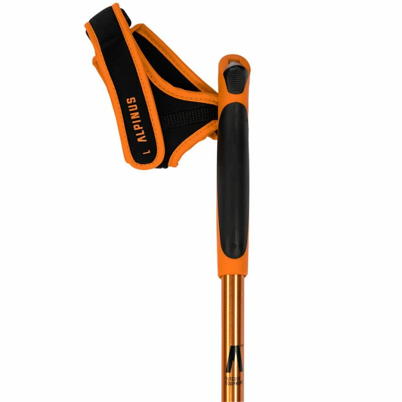Alpinus Kungsleden Nordic Walking Poles - Orange Hiking