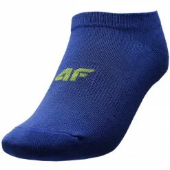 4F Junior Everyday Socks - Navy Blue/Blue/Lime Ski Wear