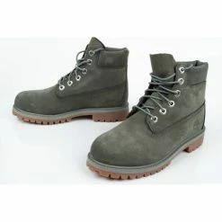Timberland Womens Icon 6-Inch Premium Shoes - Gray Footwear