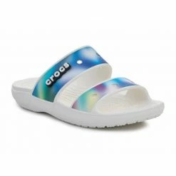 Slides Crocs Womens Classic Solarized Sandals - Blue
