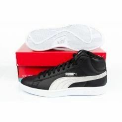 Puma Mens Smash Sneakers - Black Trainers