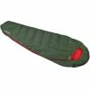 High Peak Pak 600 Sleeping Bag 210x75x50 Cm - Green/Red