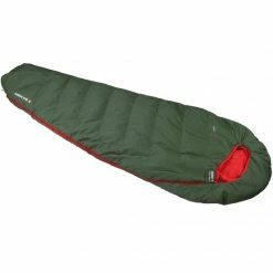 High Peak Pak 600 Sleeping Bag 210x75x50 Cm - Green/Red