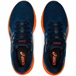 Trainers Asics Mens GT-1000 11 Running Shoes - Dark Blue/Orange