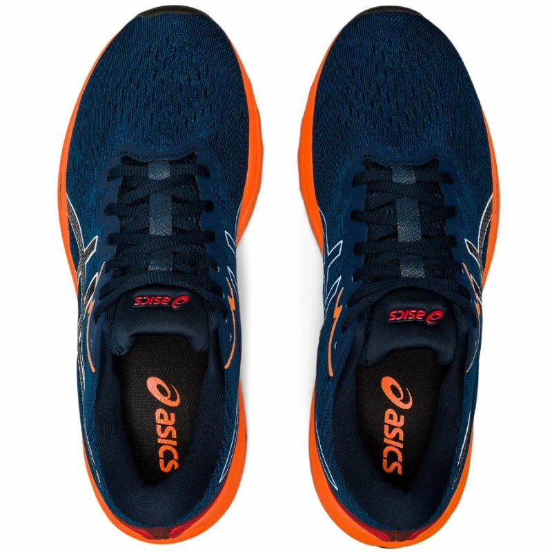 Trainers Asics Mens GT-1000 11 Running Shoes - Dark Blue/Orange