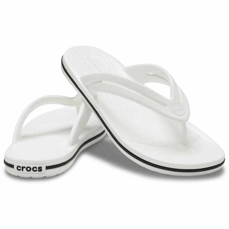 Slides Crocs Womens Crocband Flip-Flops - White