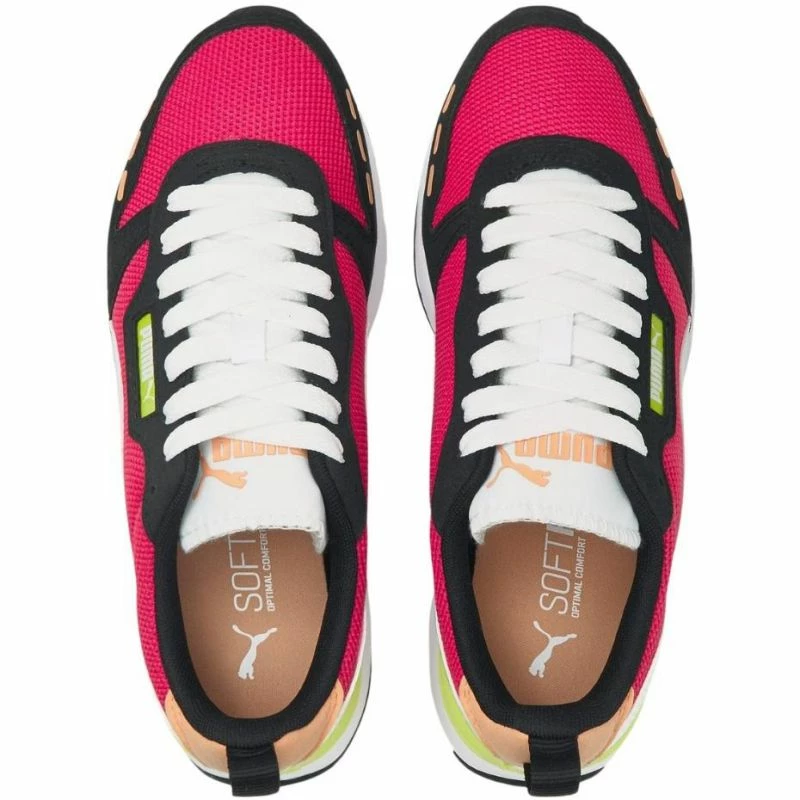 Puma Womens R78 Shoes - Black/White/Pink