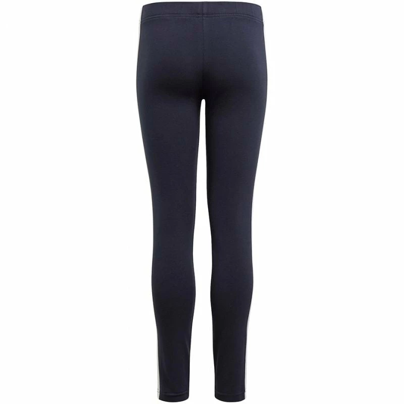 Adidas Junior Essentials 3 Stripes Leggings - Navy Blue
