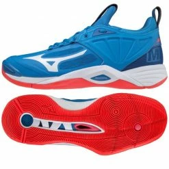 Mizuno Mens Wave Momentum II Volleyball Shoes - Blue